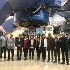 La consejera Lina Gálvez en su visita esta mañana a Calar Alto.