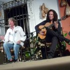 José Mercé y Tomatito, en una de sus actuaciones conjuntas en el Festival de Fondón.