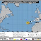 El Huracán Leslie puede llegar esta noche al sur peninsular.