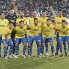 El once de Las Palmas en Almería.
