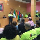 El representante del Comité de Empresa durante su intervención en el Pleno de ayer.