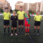 La foto protocolaria en el campo Tito Pedro.