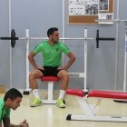 Sergio Aguza, en el centro de la imagen, no ha tenido descanso como el resto de lesionados.