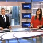 Momento de la conversación entre los dos periodistas.