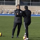 Fran Fernández hablando con Edu Frapolli.