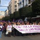 Manifestación contra la violencia de género hoy en Almería. Foto: J.A. Fuentes