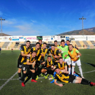 Los jugadores del Berja celebrando la victoria.
