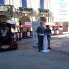 Presentación de las actividades navideñas en Almería, esta mañana en la Plaza Vieja.