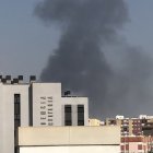 Imagen de archivo de un reciente incendio en Almería capital.