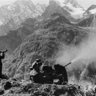 Imagen de la decisiva Batalla del río Kuban, que contó con participación almeriense.