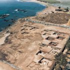 Vista del yacimiento arqueológico de la Baria romana, excavado en el verano de 2004 junto al solar perdido en el Supremo.