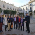Foto de familia de las candidaturas de Rodrigo González y de Juan José Martínez Crisol, junto a Rafael Esteban