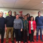 Candidatura ganadora en la noche de ayer