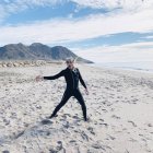 Mario Vaquerizo, en el rodaje del anuncio en Almería.