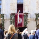 Balcón central del edificio del Ayuntamiento el pasado 26 de diciembre