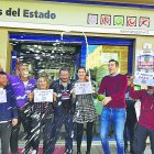 Una administración durante el sorteo de Navidad.