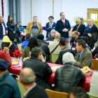 Visita del alcalde y la concejal de Asuntos Sociales al Centro de Acogida en Nochevieja
