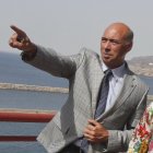 Miguel Zea en la torre de Salvamento