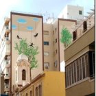 Una de las nuevas medianeras.