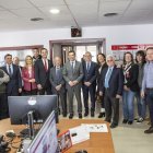 Visita de Moreno a la Redacción de La Voz.