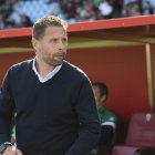 Curro Torres antes de que comenzara el partido.