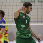 Javier Monfort celebrando un punto.