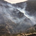 Zona del incendio, en una imagen del Infoca.