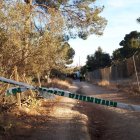Zona acordonada para la búsqueda de los dos pequeños de Godella.