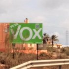 Uno de los carteles denunciados, en una imagen difundida por Unidas Podemos.