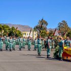 El féretro junto a compañeros del legionario fallecido.