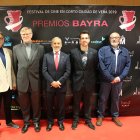 Homenajeados y organizadores del festival, en la alfombra roja.