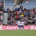 Los jugadores del Rayo montaron su fiesta particular en Almería.