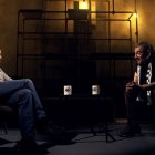 Pablo Iglesias y Evaristo Páramos, durante la entrevista.
