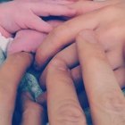 Foto con la que Bisbal ha anunciado el nacimiento de Matteo.