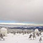 Panorámica de Filabres desde Calar Alto tras la nevada de ayer (Foto: Eduardo Romay).
