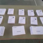 Papeletas en un colegio electoral de Almería.