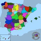 El mapa de España, convertido en un tablero bélico.