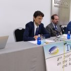 Organizadores del congreso durante su presentación.