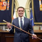 Javier A. García el pasado pleno, donde fue investido presidente.