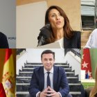 Los cinco diputados y el presidente, Javier A. García.