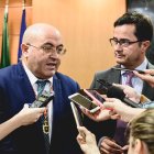 Bonilla, a la izquierda, el pasado sábado en El Ejido.