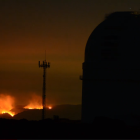 Imágenes del incendio de Terque captadas desde el observatorio de Calar Alto, del astrónomo Israel Hermelo.