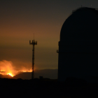 Imagen del incendio desde el Calar Alto.