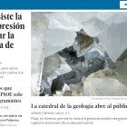 Portada de El País en la noche del viernes al sábado.