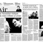 Recortes de prensa de 2008, cuando se anunció la llegada de Tarantino a Almería.