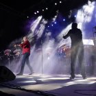 Bertín Osborne durante el concierto en Berja