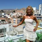 Mar Segura, en la terraza de Apartamentos HO de Puerta Purchena