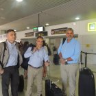Isaac Alfie, Alejandro Ruibal y Evaristo González.