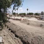 Imagen de las obras del soterramiento en el barrio de El Puche facilitada por la Mesa en Defensa del Ferrocarril.
