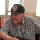 Jesús díaz, durante su estancia en la empresa Calconut, en Terreros, donde disfrutó como nunca lo había hecho antes.